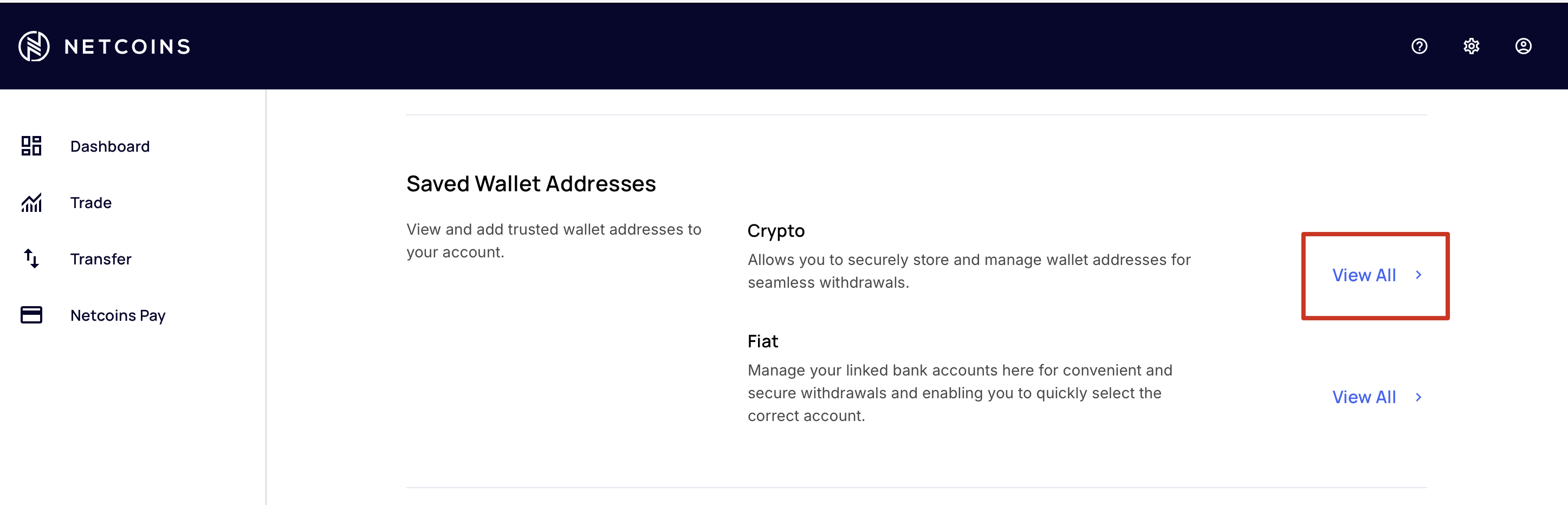 Address Whitelisting – Netcoins