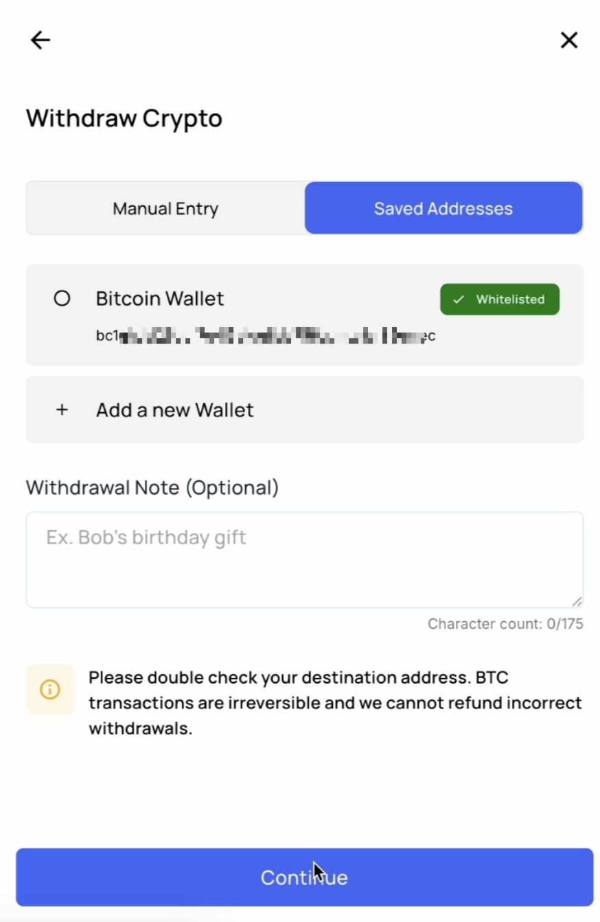 Address Whitelisting – Netcoins